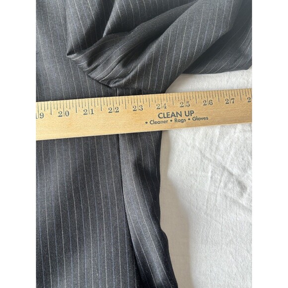 Lauren Ralph Lauren‎ Blazer Mens 48R Gray Blue Striped Wool Sport Coat 2 Button - Picture 11 of 14